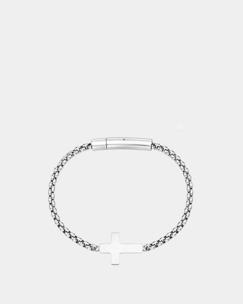 Silver Cross Bracelet
